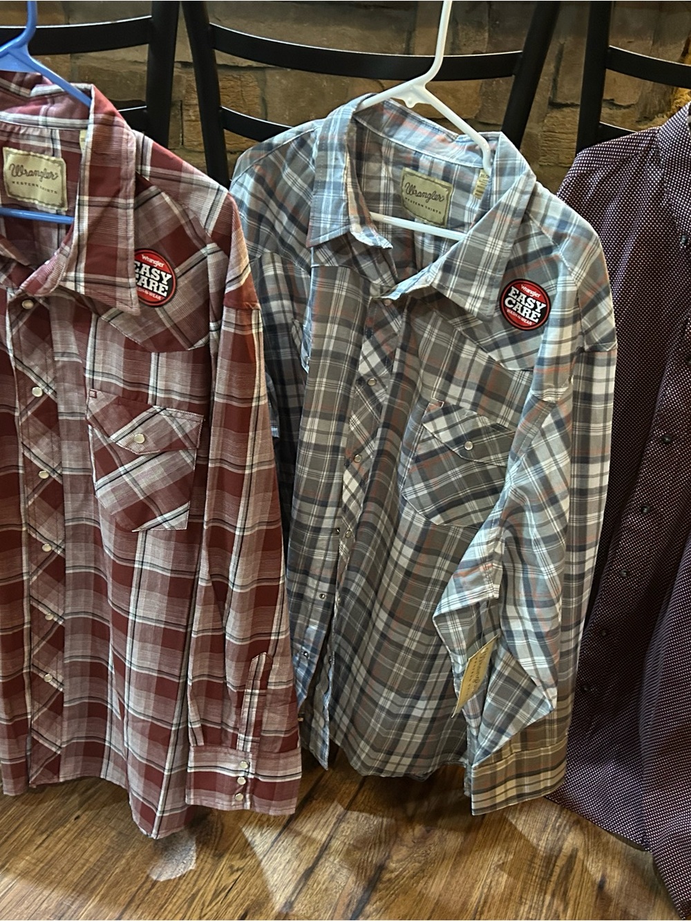 Bundle of 3 wrangler men 3XL pearl snap shirts